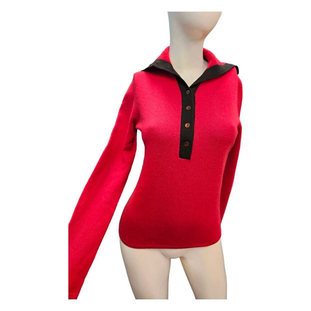 M A G by Magashoni Red Cashmere Sweater Womens Small